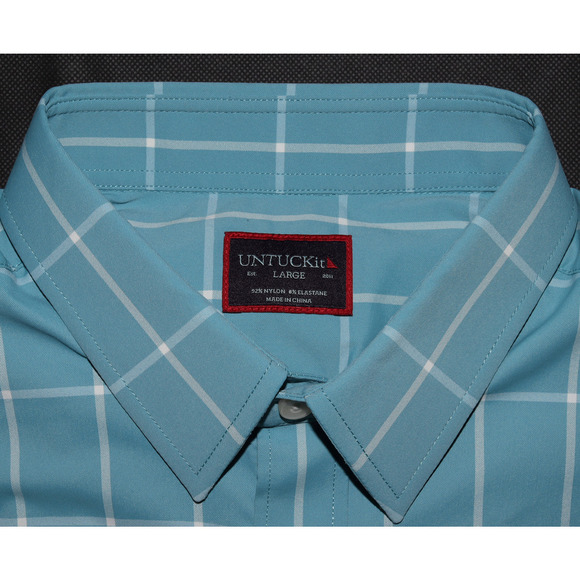 UNTUCKit Men's Long Sleeve Button Front Shirt Size Large - Picture 7 of 8